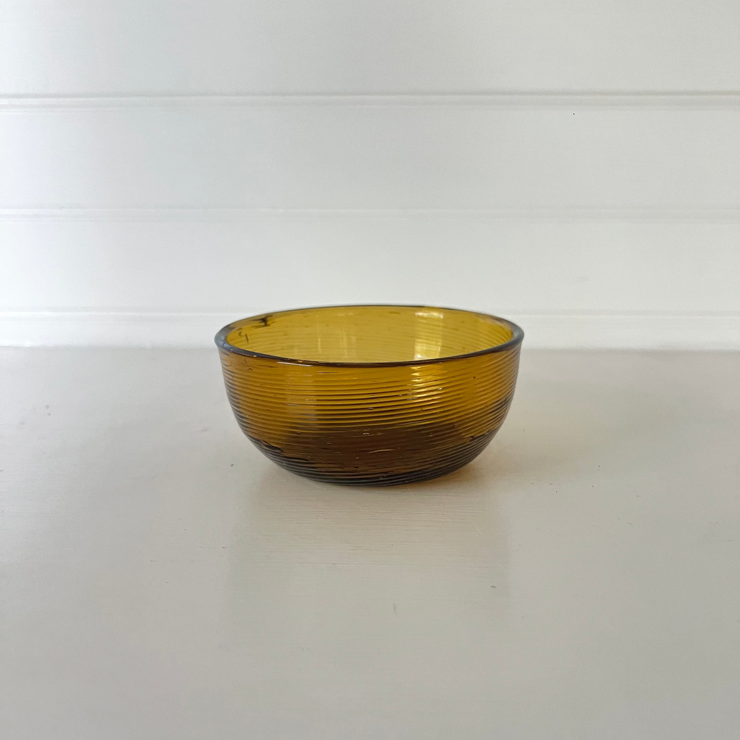 Vintage Amber Glass Bowl