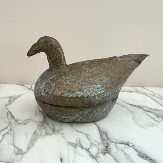 Vintage Brass Betel Nut Box
