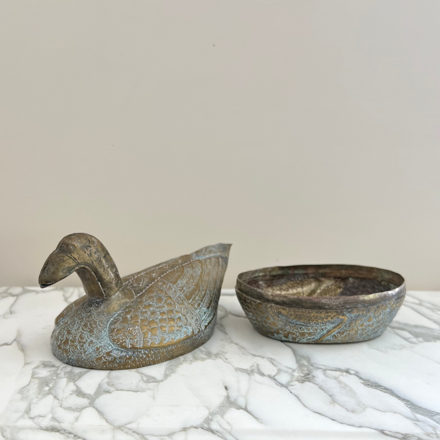 Vintage Brass Betel Nut Box