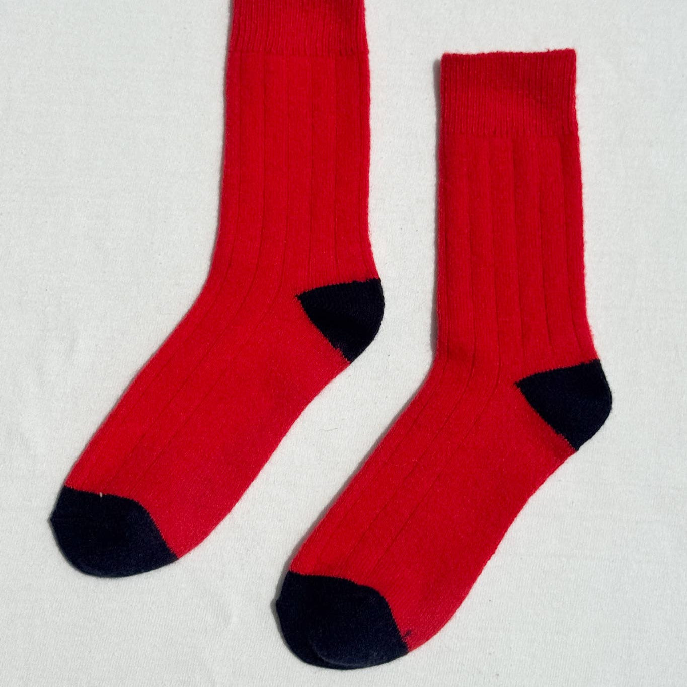 Classic Cashmere Socks | Poppy Red