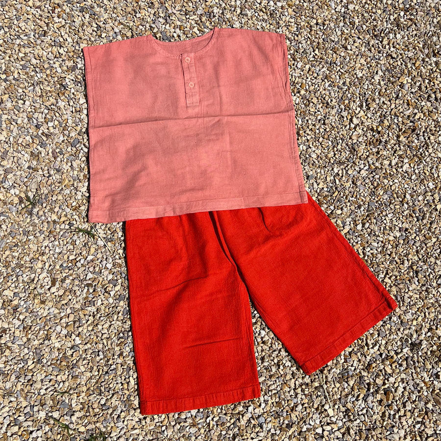 Cotton Kid's Pants | Tomato