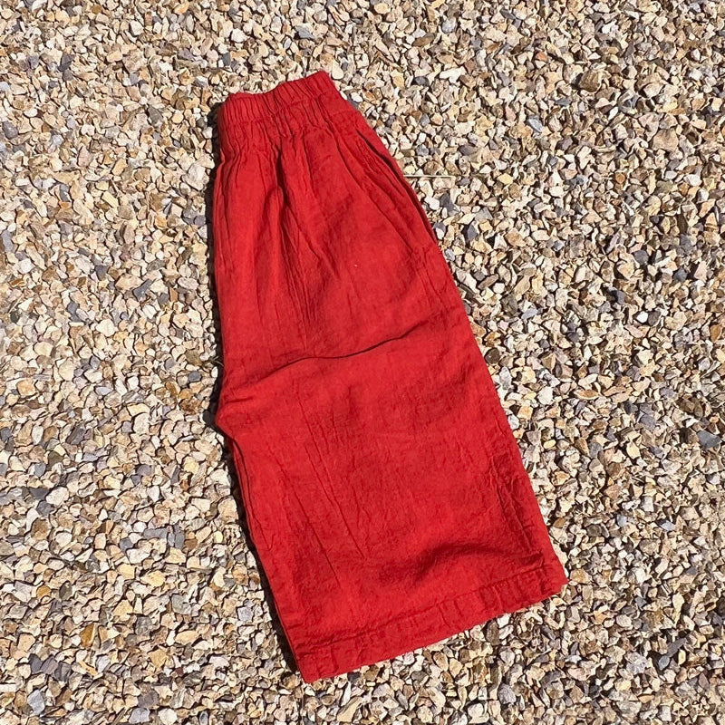 Cotton Kid's Pants | Tomato