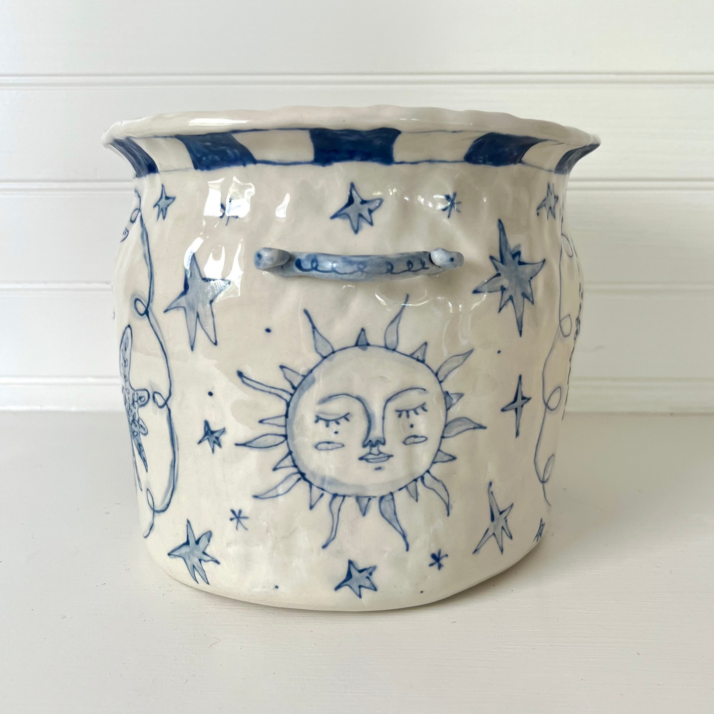 Hand painted Crock by Mosco Studios | Willow & Celestial