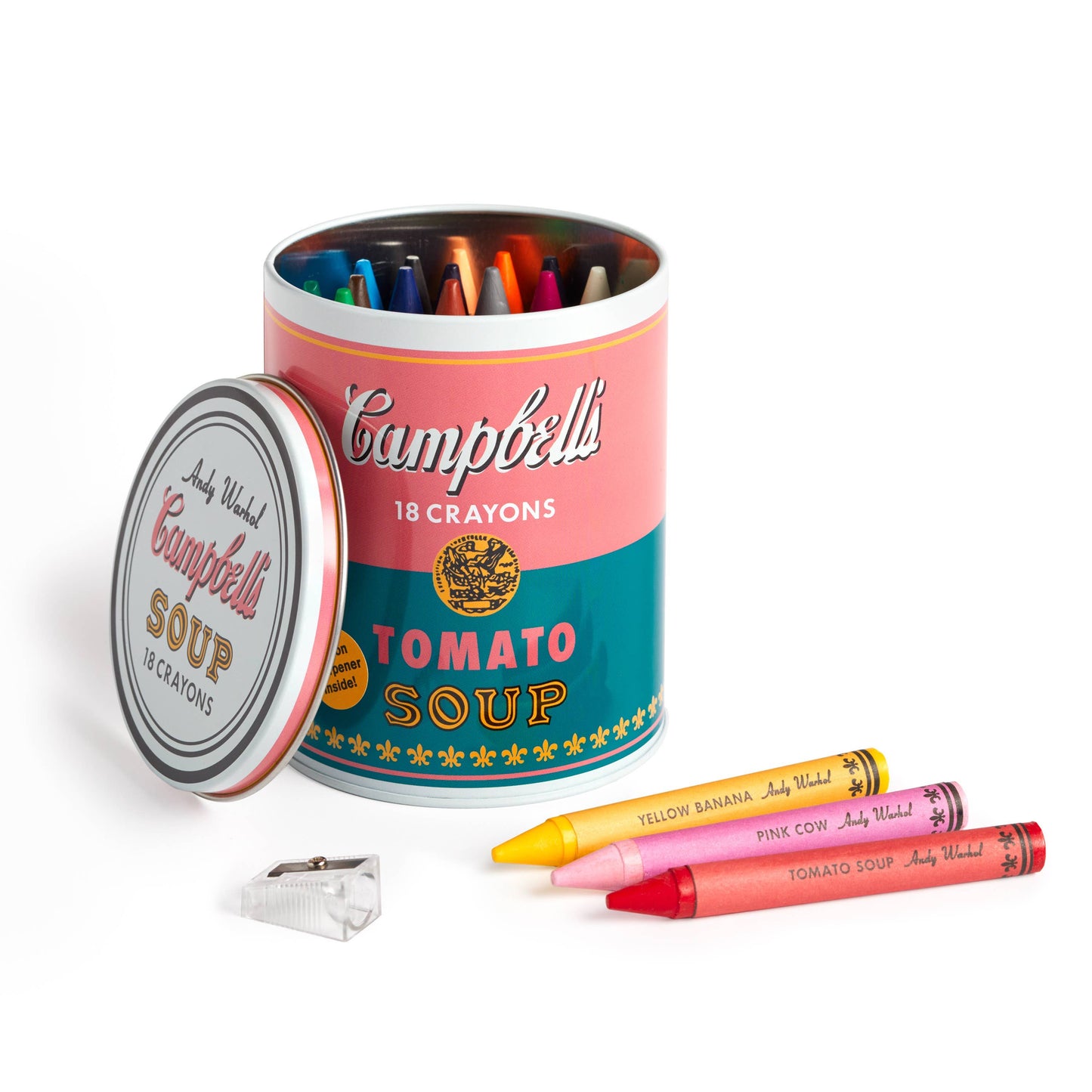 Campbell's Soup Can Crayons + Sharpener
