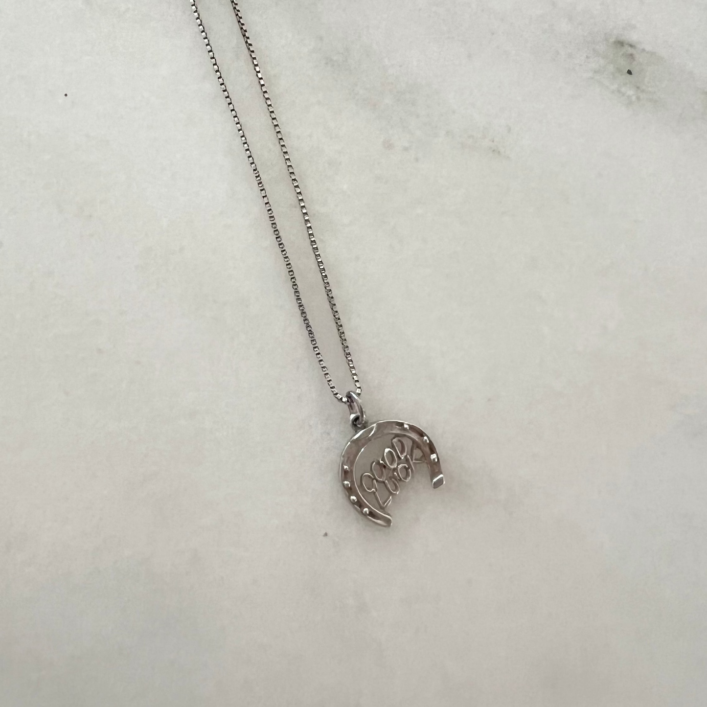 Vintage Good Luck Horseshoe Necklace
