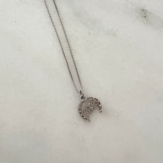 Vintage Good Luck Horseshoe Necklace