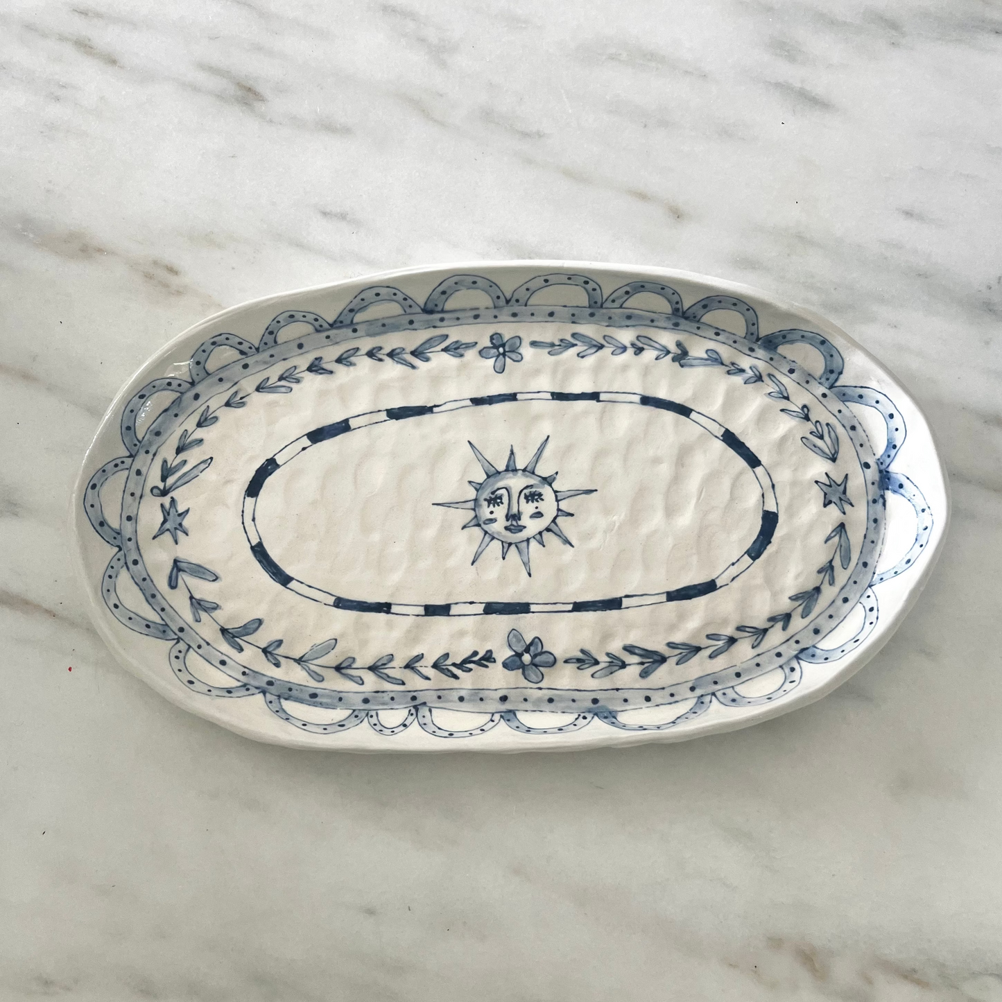 Hand Painted Oval Platters | Mosco Studios