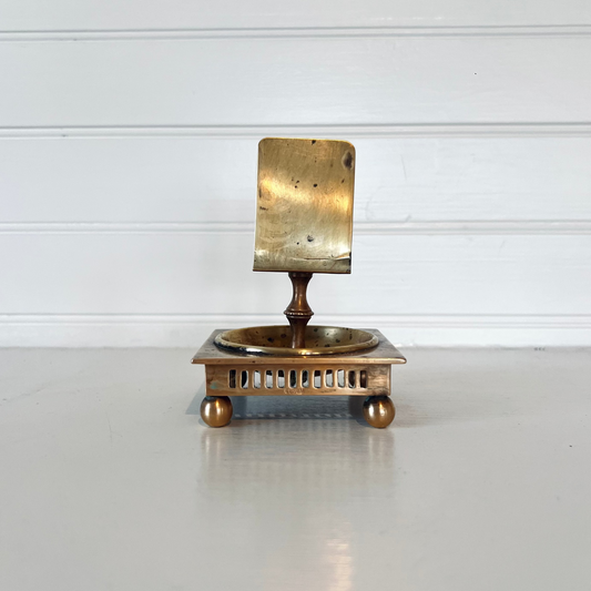Antique Brass Match Holder
