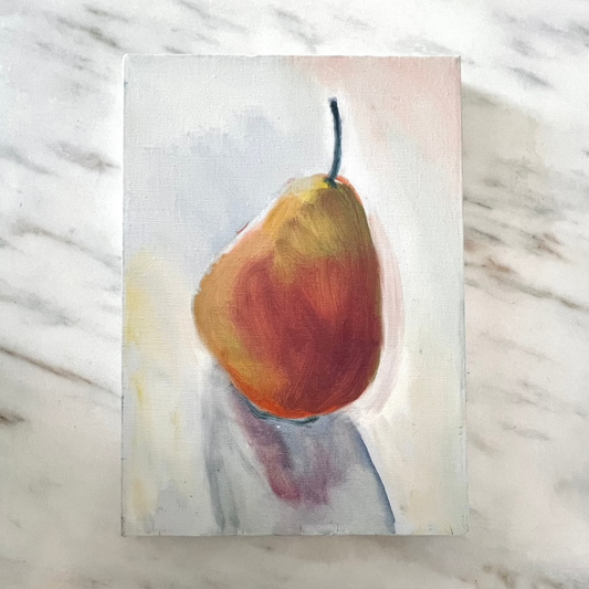 Vintage Pear Painting