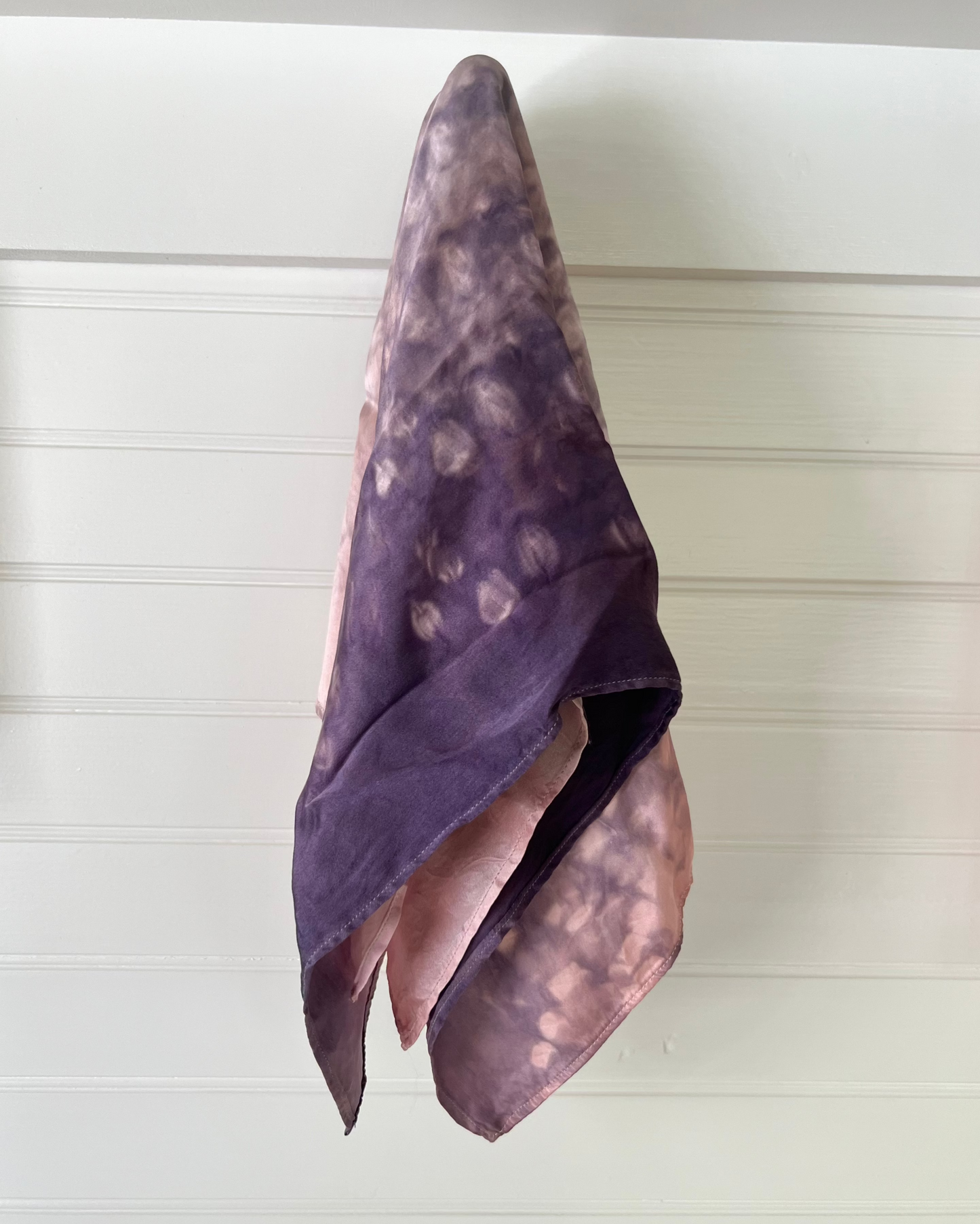 Hand Dyed Silk Scarf | Rose & Plum