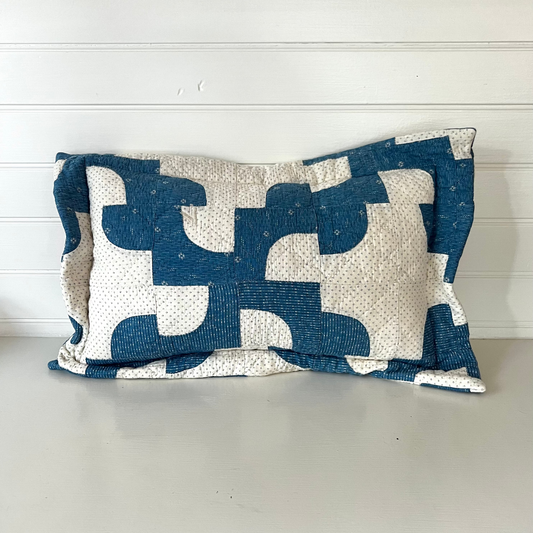 Lumbar Pillow made from Vintage Quilts
