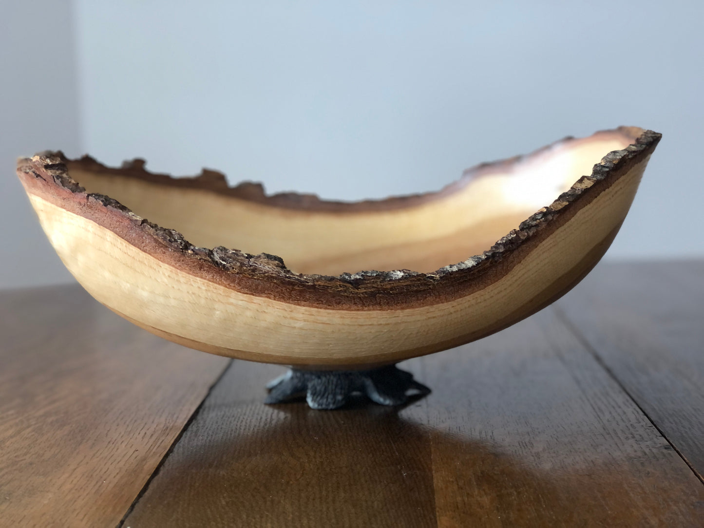Oak Turned Footed Bowl | Steve Miller