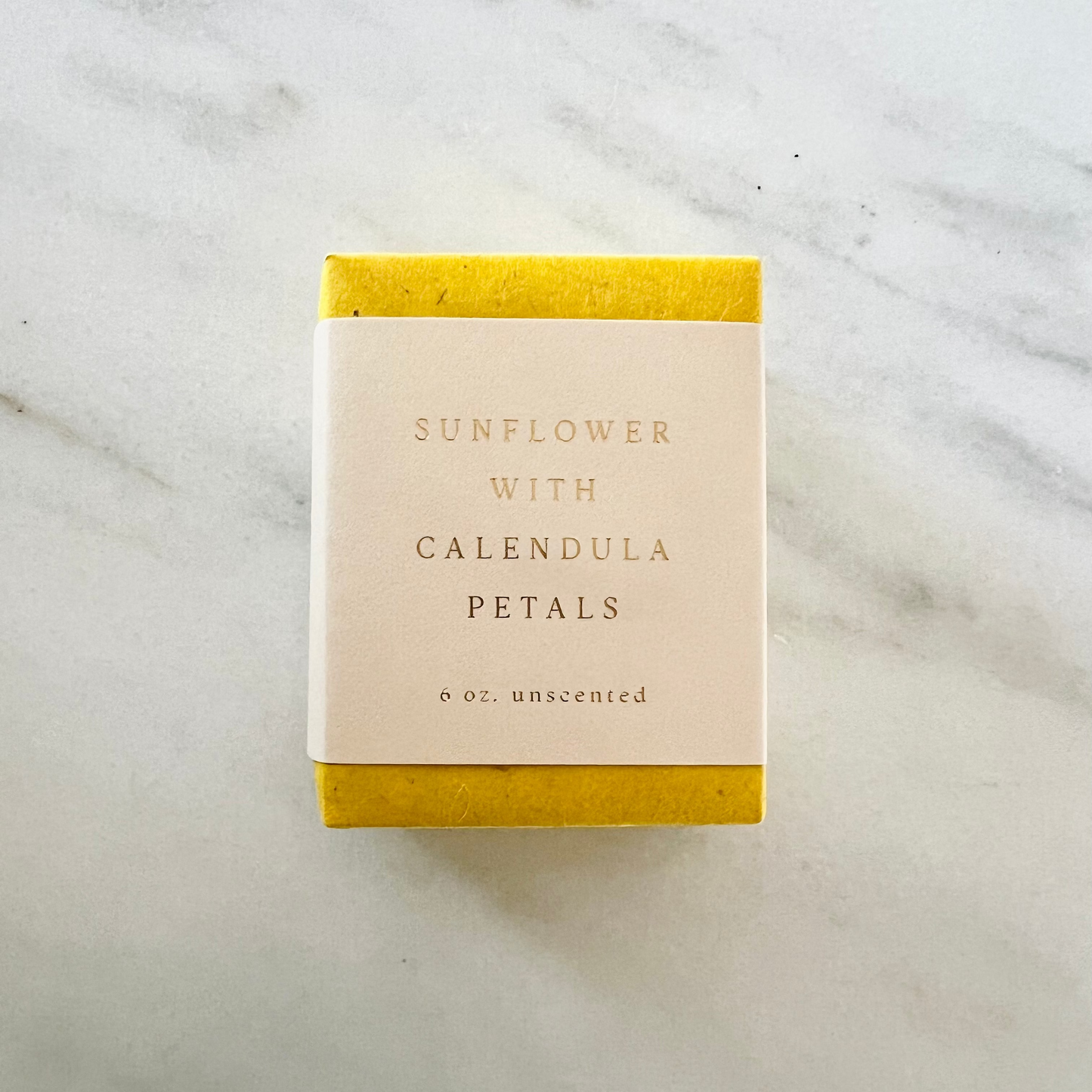 Sunflower with Calendula Petals Soap | Unscented